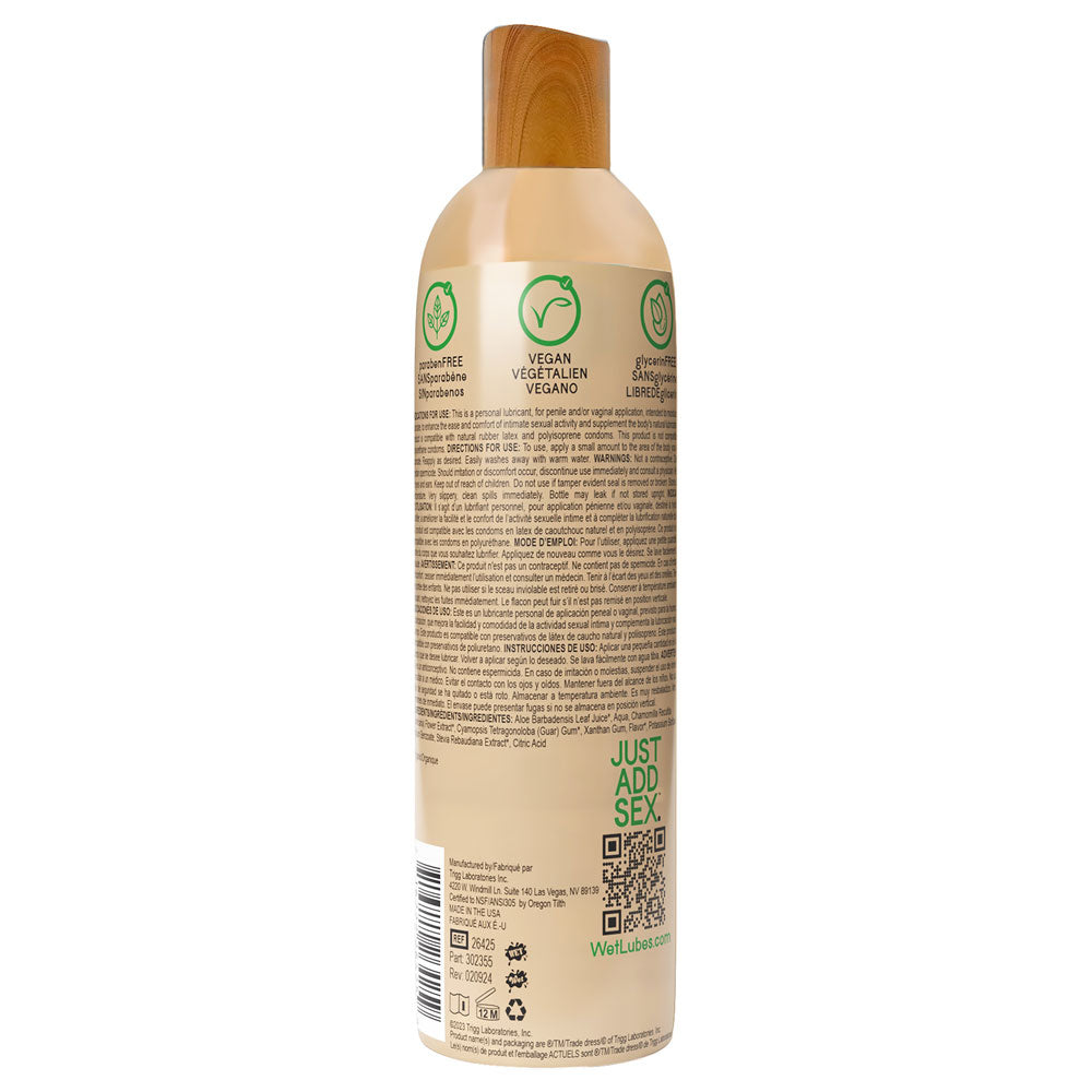 Wet 95% Organic Naturally - Aloe Based Lubricant 4 Oz