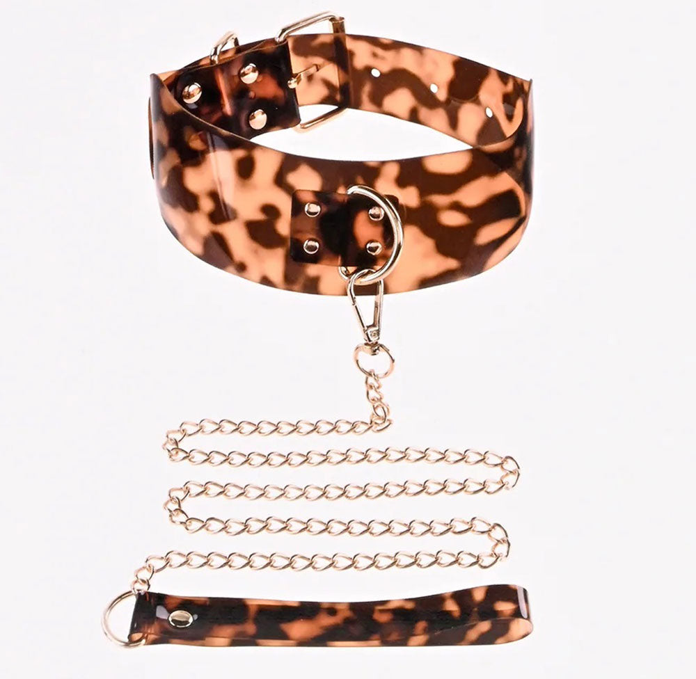 Sincerely Amber Collar With Leash SS52101