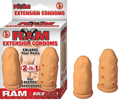 Ram Extension Condoms - Flesh NW2538-1