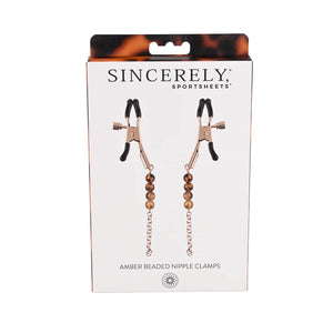 Sincerely Amber Beaded Nipple Clamp