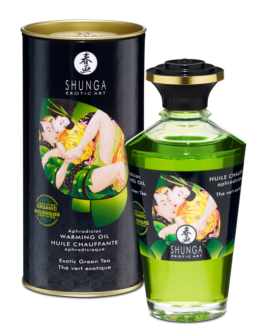 Aphrodisiac Organica Warming Oil - Exotic Green Tea SHU2311