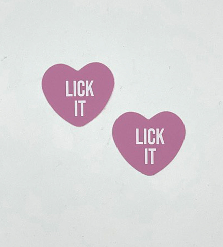 Lick It Light Pink Candy Heart Pasties NN-LIK-CAH-LPI