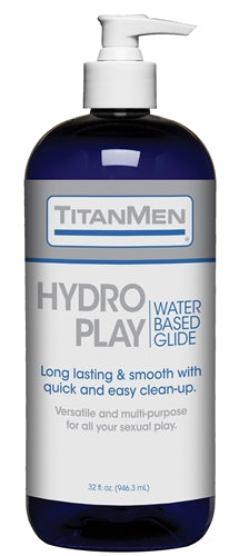 Titanmen Hydro Play Water Based Glide - Bulk - 32  Fl. Oz. DJ3900-09-BU