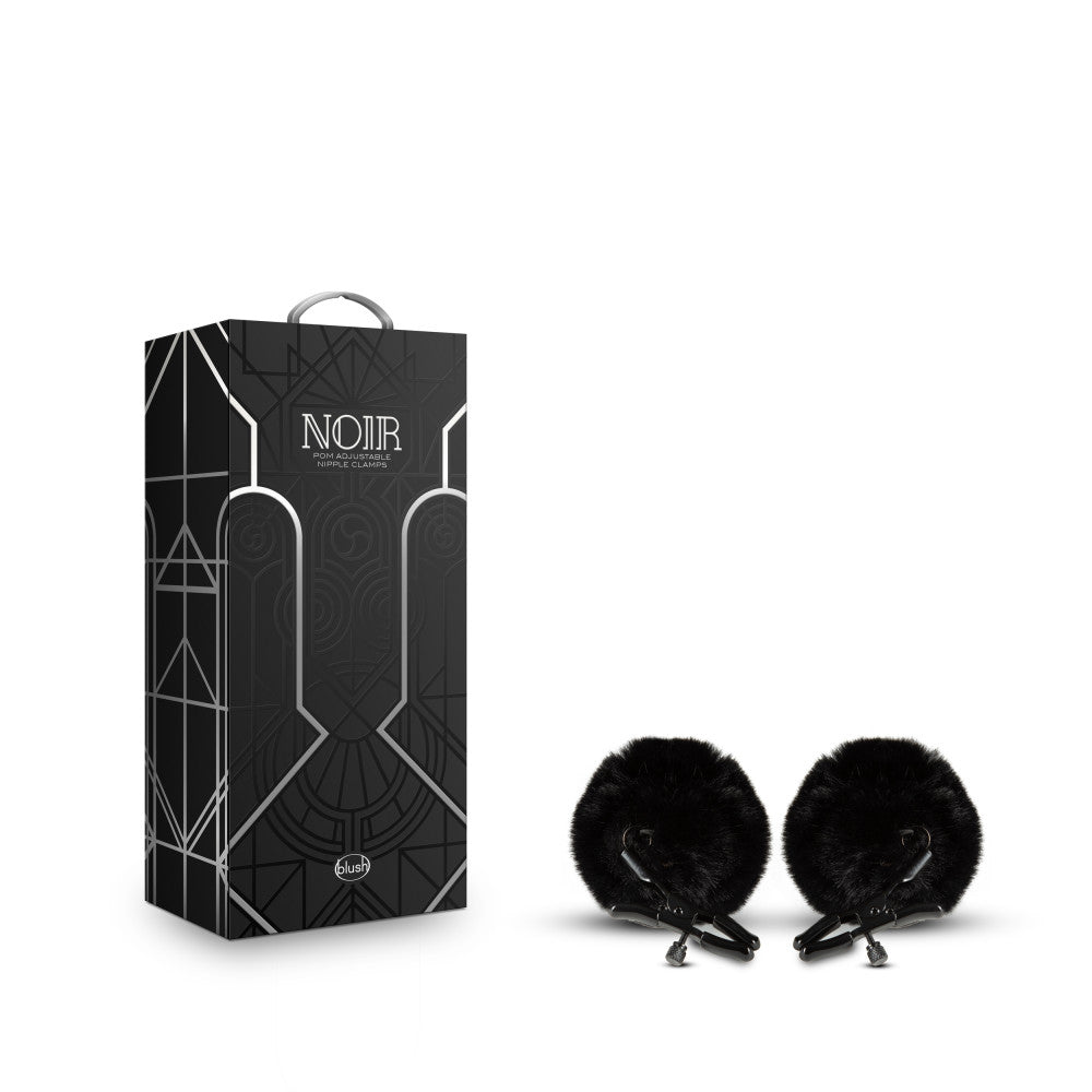 Noir - Pom Adjustable Nipple Clamps - Black BL-89305