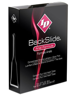 ID Backslide Silicone Lubricant 8ml Long Tube - 4pack ID-BCT-08