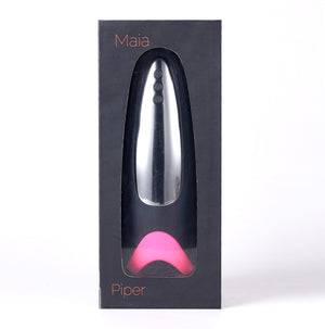 Piper USB Rechargeable Multi Function Masturbator With Suction - Black/pink