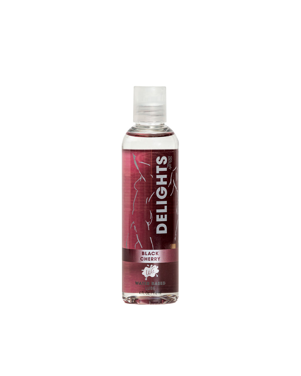 Delight Water Based - Black Cherry - Flavored Lube 4 Oz WT21528