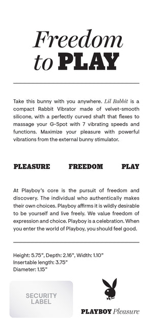 Playboy Pleasure - Little Rabbit - Deep Teal