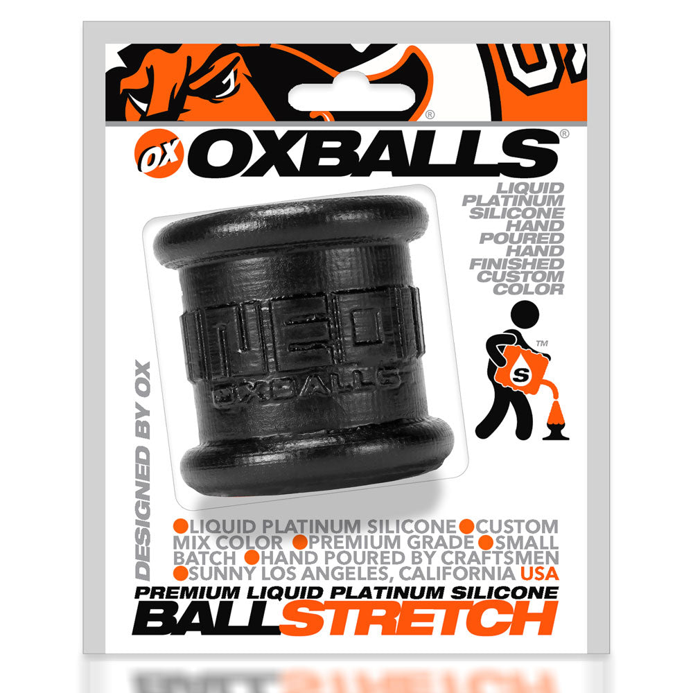 Neo 2 Inch Tall Ball Stretcher Squishy  Silicone - Black