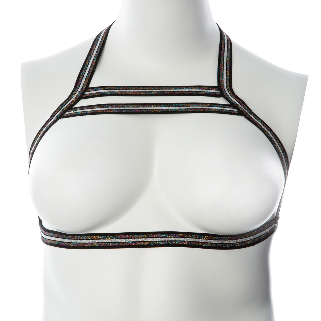 Gender Fluid Silver Lining Harness - Small/large - Multi-Color GFL-H501
