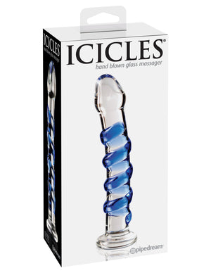 Icicles No. 5 - Clear / Blue