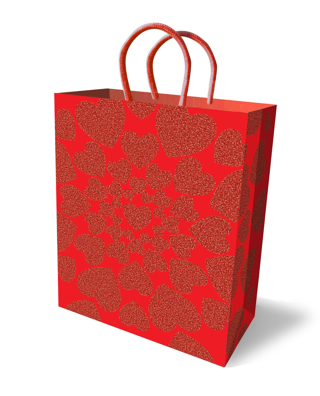 Glitter Heart Gift Bag - Red LG-LGP026