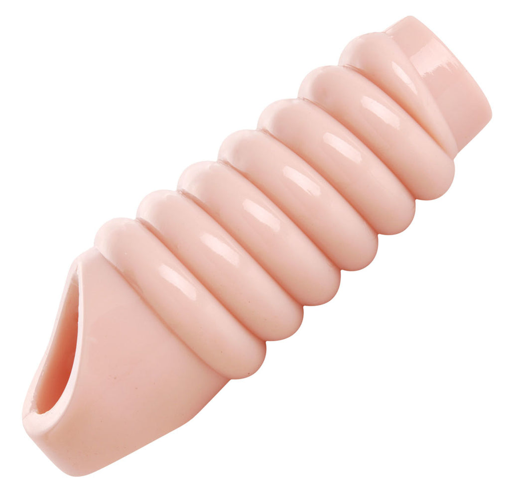 Really Ample Ribbed Penis Enhancer Sheath SM-AE560