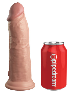 King Cock Elite 8 Inch Dual Density Silicone Cock  - Light
