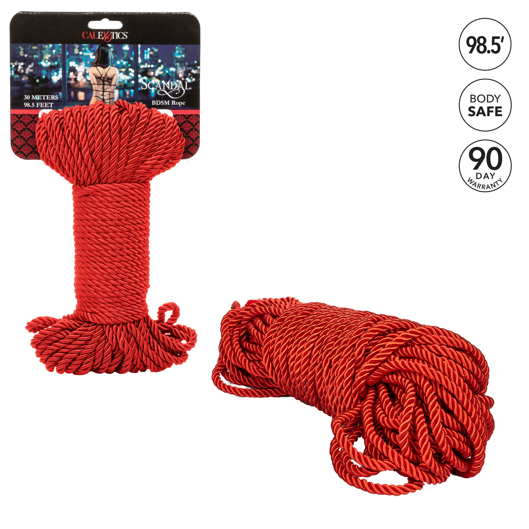 Scandal BDSM Rope 98.5ft/ 30m - Red