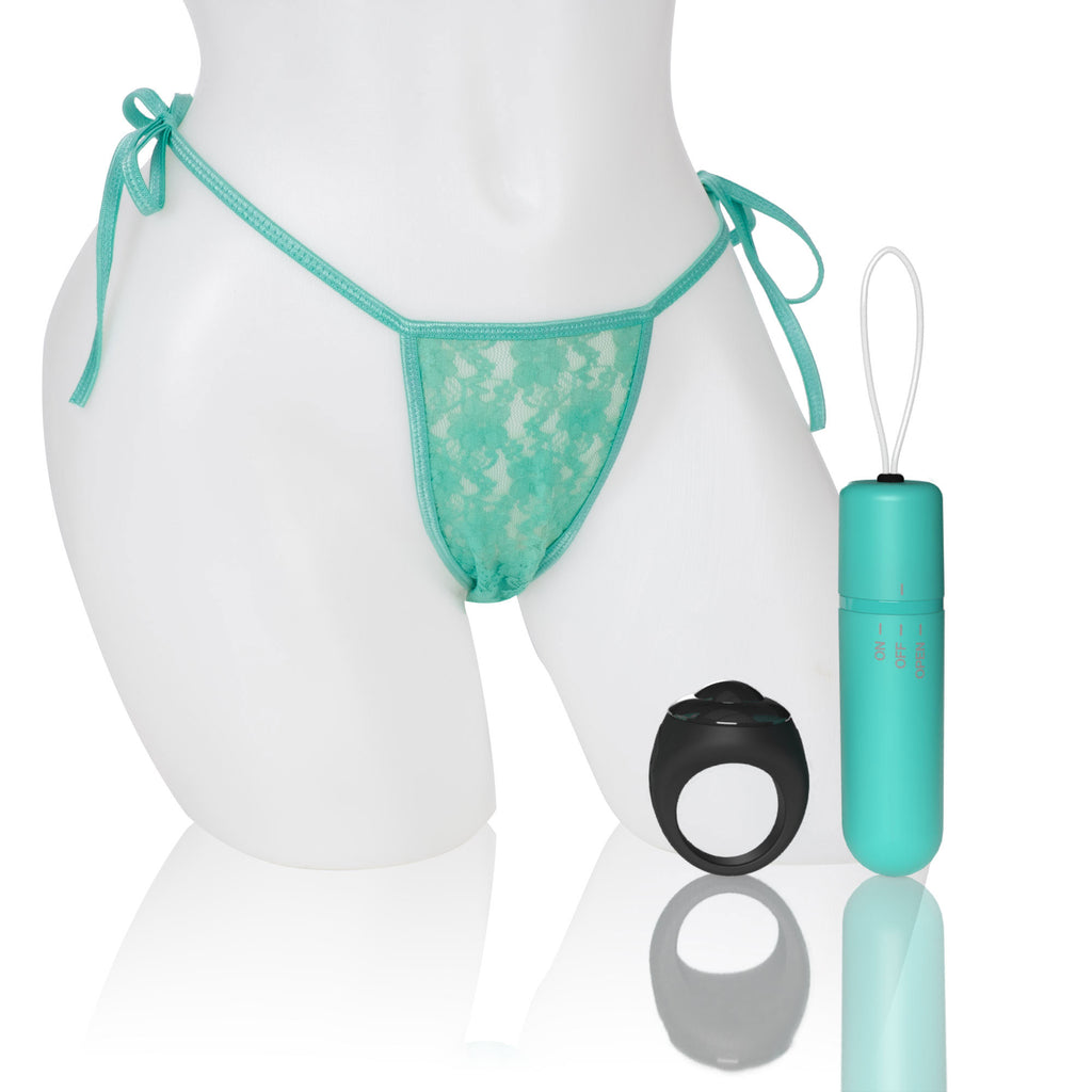 Screaming O 4t - Vibrating Panty Set With Remote  Control Ring - Kiwi SO-4TPNT-KW