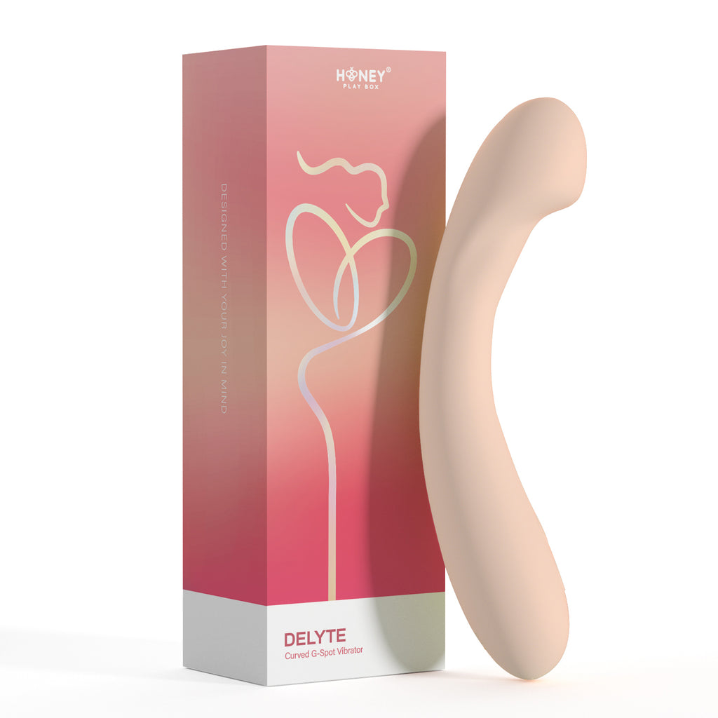 Delyte - Curved G-Spot Vibrator - Flesh
