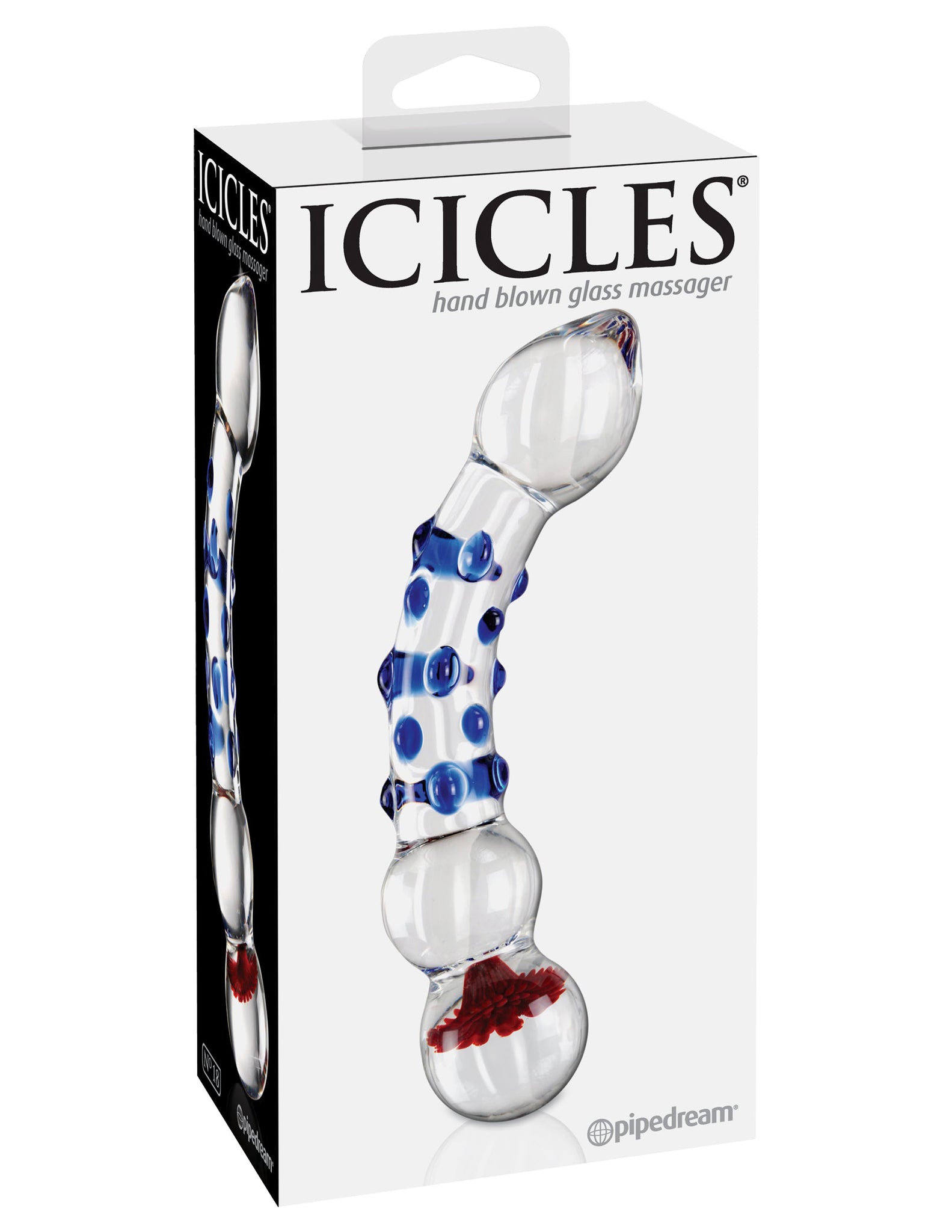 Icicles No. 18 - Clear / Blue