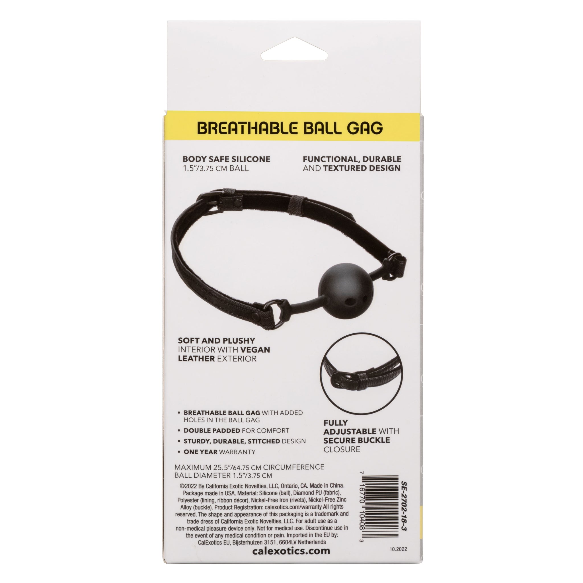 Boundless Breathable Ball Gag - Black