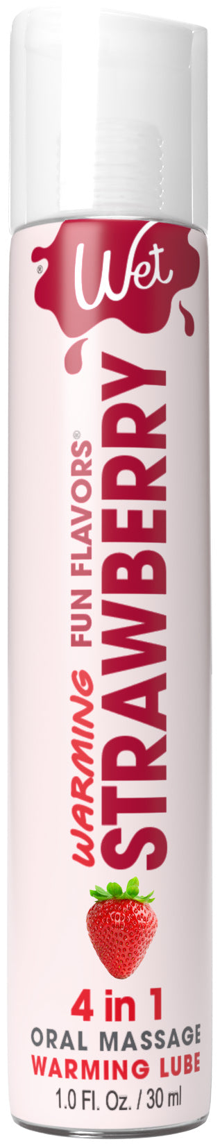 Wet Warming Fun Flavors - Strawberry - 4 in 1 Lubricant 1 Oz WT20442
