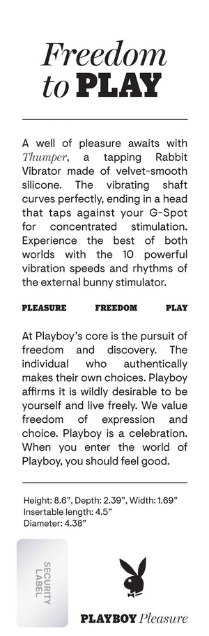 Playboy Pleasure - Thumper - Rabbit Vibrator - Wild Aster
