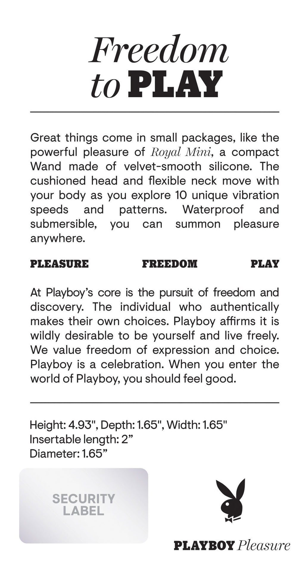 Playboy Pleasure - Royal Mini - Wand - Opal