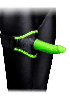 Thigh Strap-on With Silicone Dildo 5.7 Inch - Glow in the Dark OU-OU769GLO