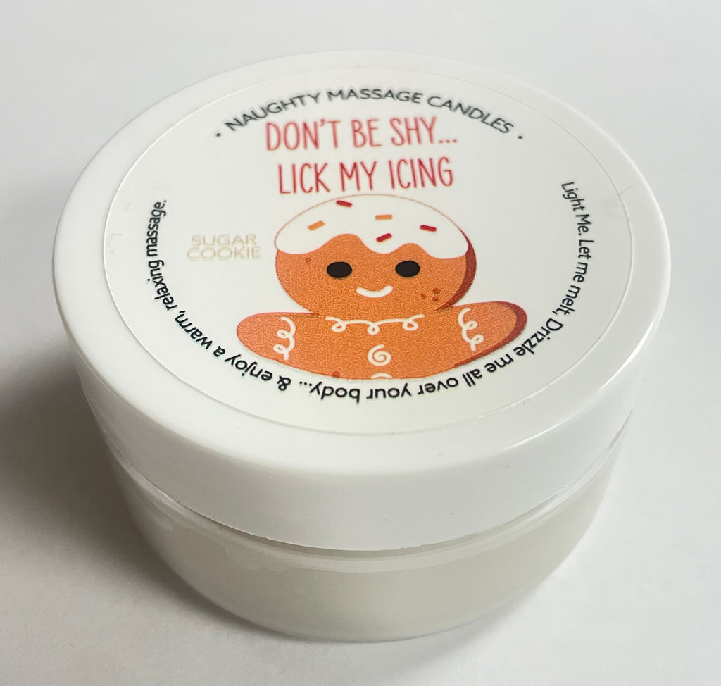 Don't Be Shy Lick My Icing Massage Candle - Sugar  Cookie 1.7 Oz KS14310
