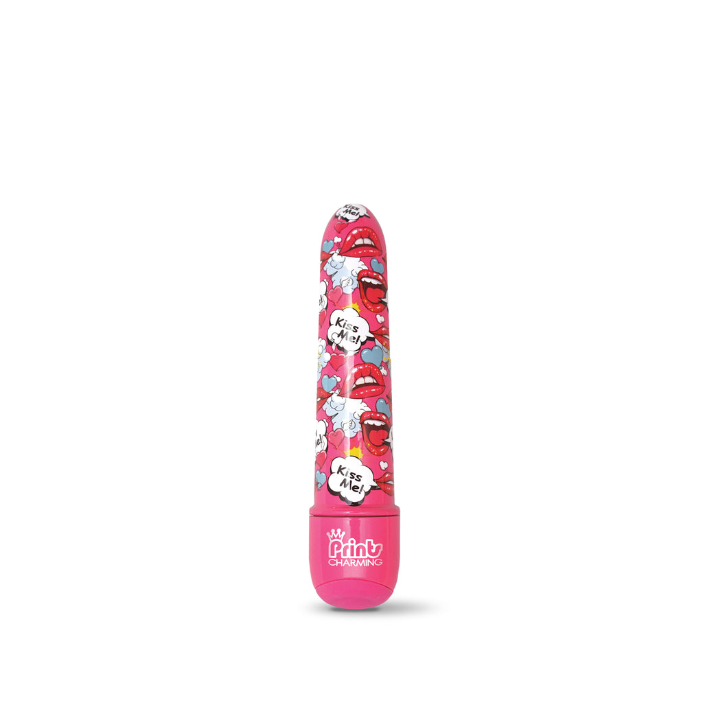 Prints Charming Pop Tease 5 Inch Mini Vibe - Kiss Me - Pink GN-1000200