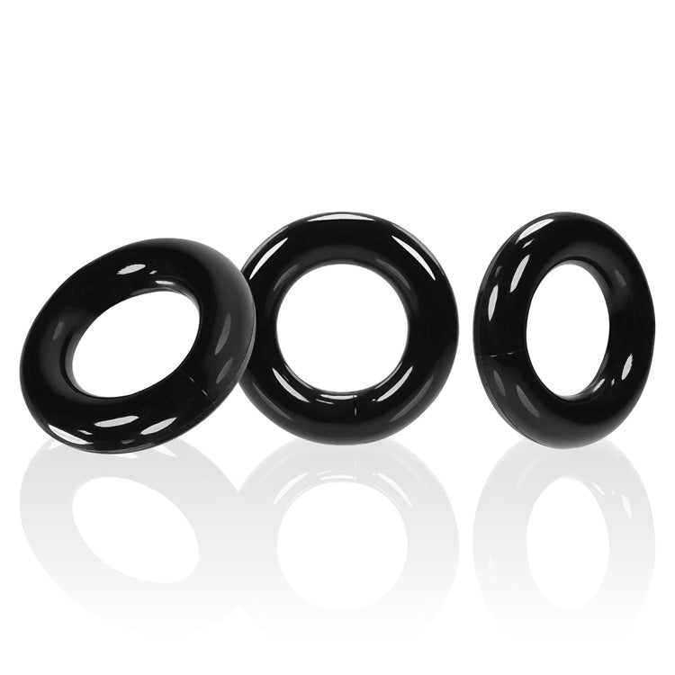 Willy Rings 3-Pack Cockrings - Black OX-3047-BLK
