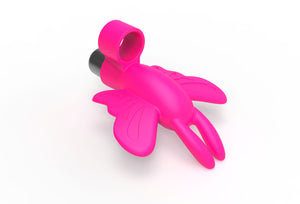 The 9's Flirt Finger Butterfly Finger Vibrator - Pink ICB2670-2