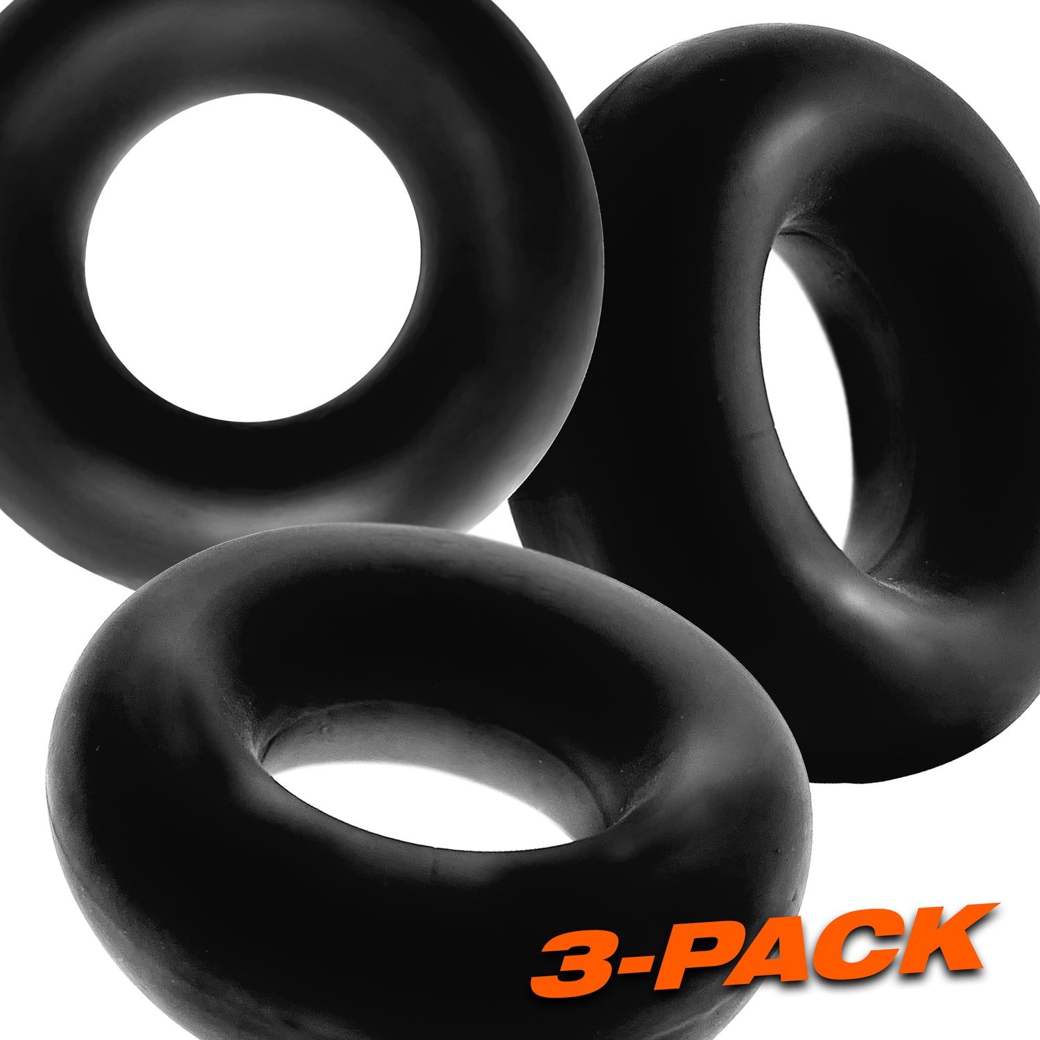 Fat Willy 3-Pack Jumbo C-Rings - Black