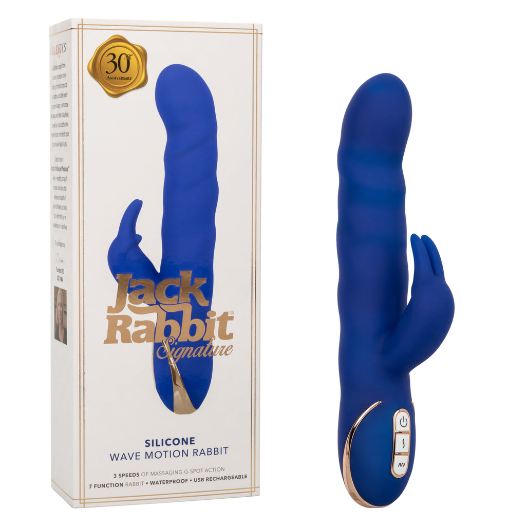 Jack Rabbit Signature Silicone Wave Motion Rabbit  - Blue