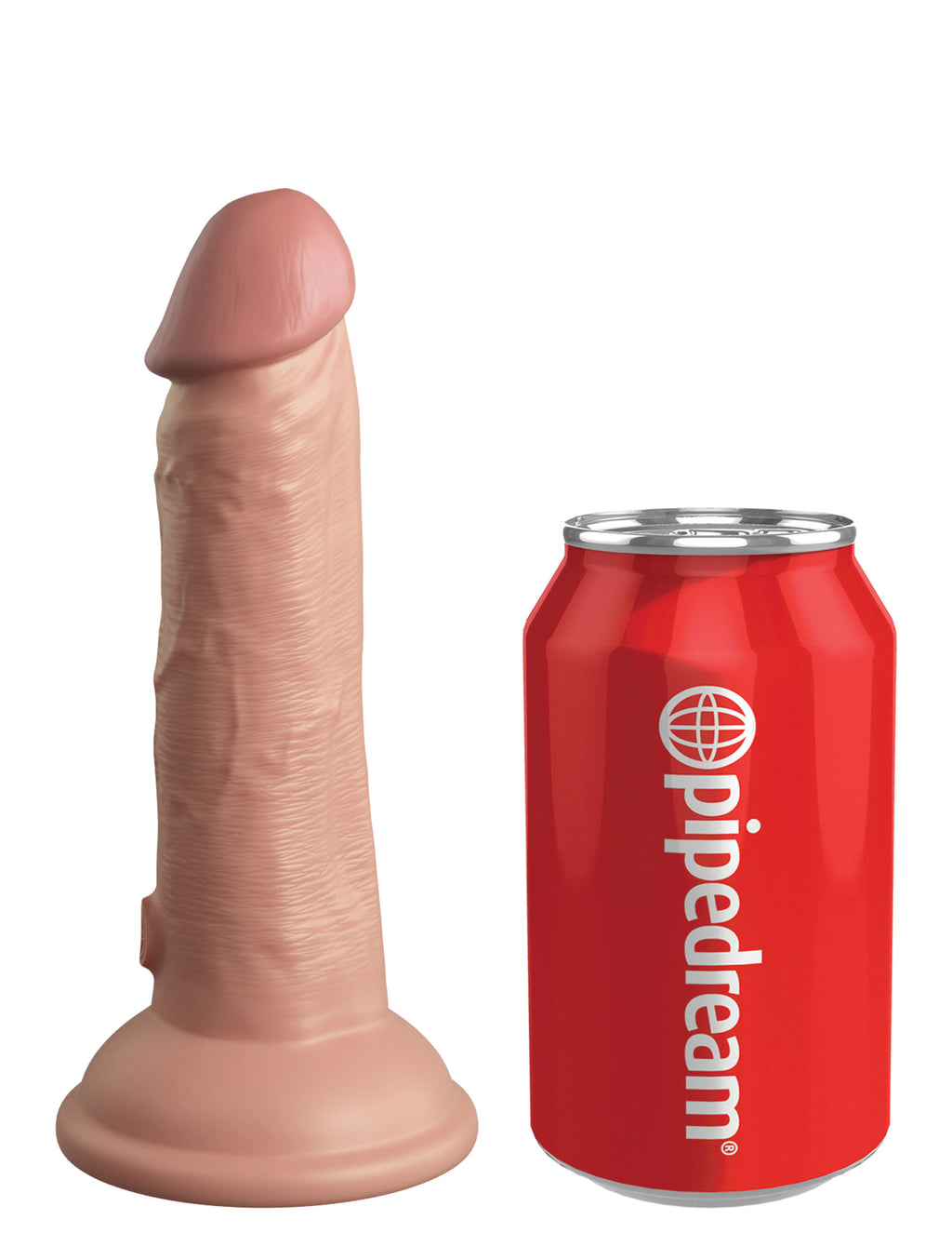 King Cock Elite 6 Inch Silicone Dual Density Cock  - Light