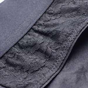Lace Envy Black Crotchless Panty Harness - S/m
